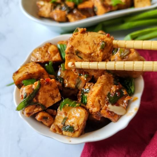 Chili Garlic Tofu - Recipe photo by greenbowl2soul