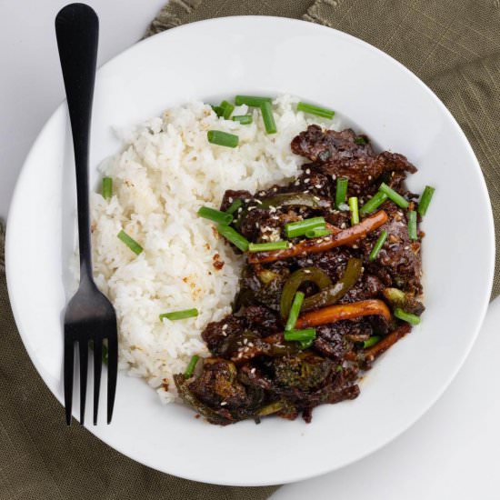 Healthy Mongolian Beef - Recipe photo by healthyrecipes101