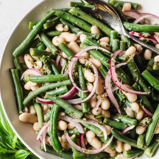 Garden Herb White & Green Bean Salad - Recipe photo by TheDeliciousSpoon