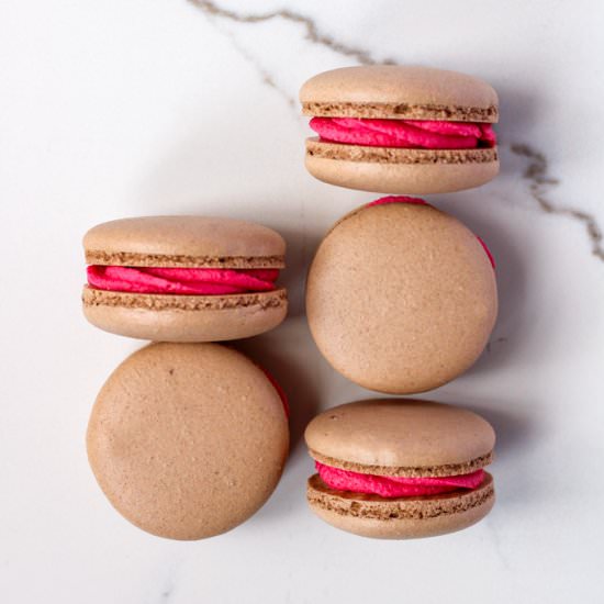 Milk Chocolate Macarons - Recipe photo by Bakes and Blunders