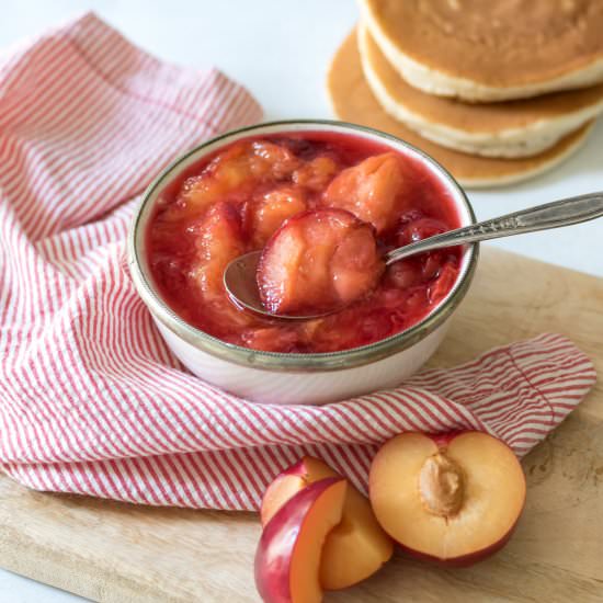 Plum Compote - Recipe photo by veggie desserts