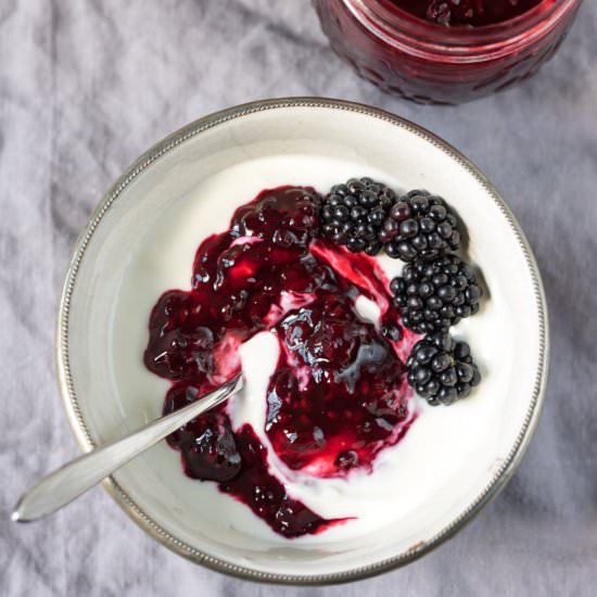 Blackberry Compote - Recipe photo by veggie desserts