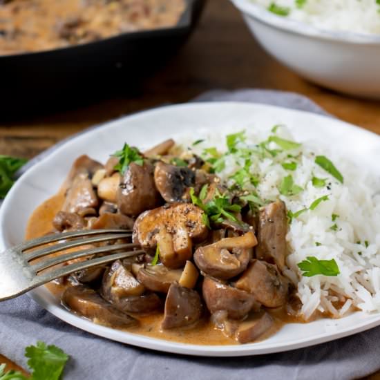 Mushroom Stroganoff - Recipe photo by veggie desserts