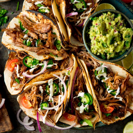 Lamb Barbacoa Carnitas - Recipe photo by KitchenSanctuary