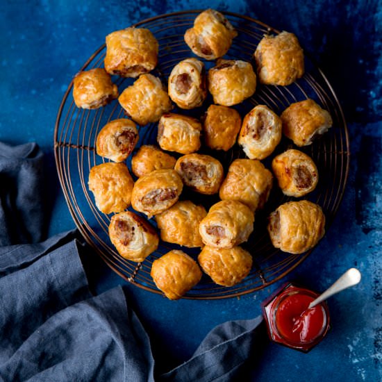 Easy Sausage Rolls - Recipe photo by KitchenSanctuary