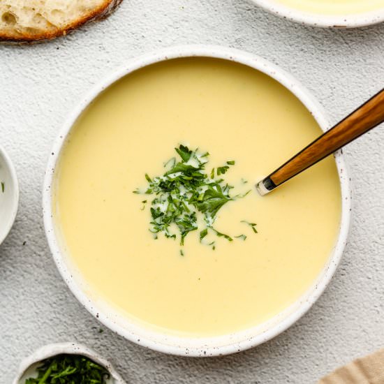 vegan japanese corn potage - Recipe photo by okonomi kitchen
