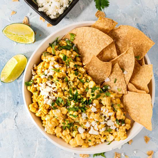 Mexican Street Corn Dip - Recipe photo by foodiegirlchicago