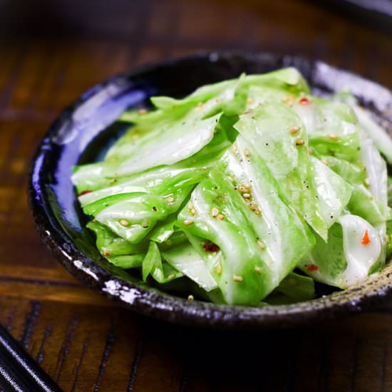Japanese Izakaya Salted Cabbage - Recipe photo by Sudachi Recipes