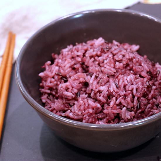 Fragrant multigrain purple rice - Recipe photo by Sprinkleofsesame