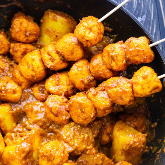 Curry Fish Balls (咖喱魚蛋) - Recipe photo by WokandKin