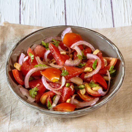 Spicy watermelon salad - Recipe photo by anindya0909