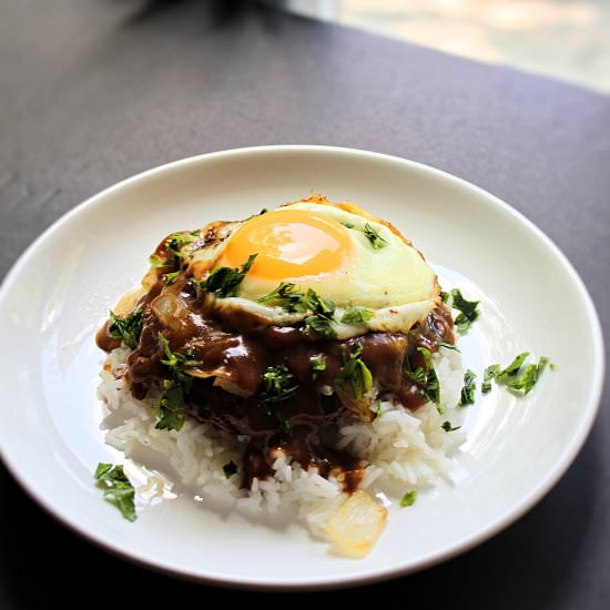 Instant Hawaiian Loco Moco - Recipe photo by piggyout