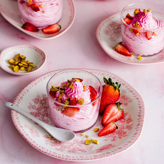 Easy Strawberry Mousse - Recipe photo by Spoonabilities