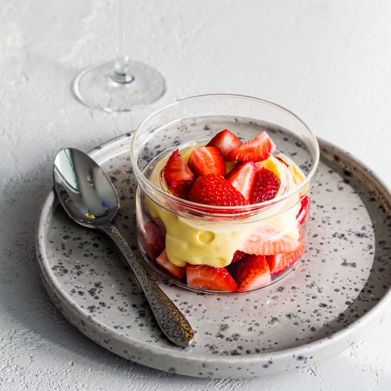 Whipped Sabayon with Strawberrries - Recipe photo by Spoonabilities