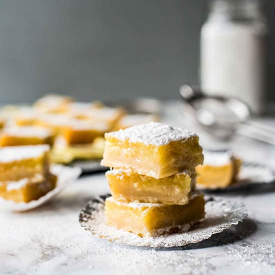 Easy Lemon Bars w/ Shortbread Crust - Recipe photo by RNsKitchen