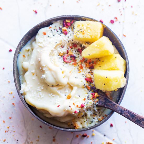 Pina Colada Ice Cream (Dairy Free) - Recipe photo by RandaDerkson