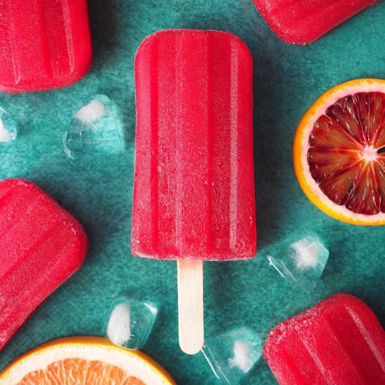Blood orange popsicles - Recipe photo by Keep Calm and Eat Ice Cream