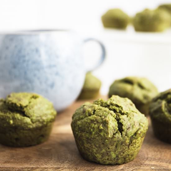 Vegan Matcha Muffins - Recipe photo by spoonfulofkindness