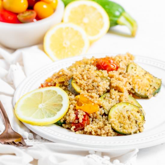 Summer Squash Quinoa Salad - Recipe photo by SprinklesandSeaSalt