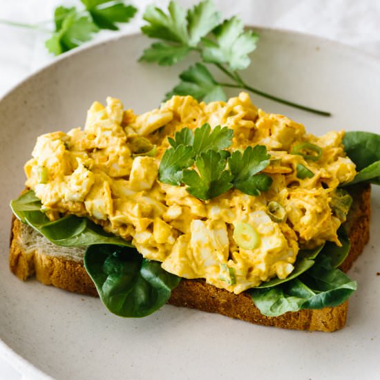 Curried Egg Salad - Recipe photo by Downshiftology