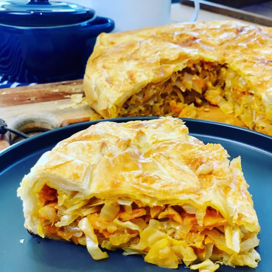 Russian Cabbage Pie - Recipe photo by PetersFoodAdventures