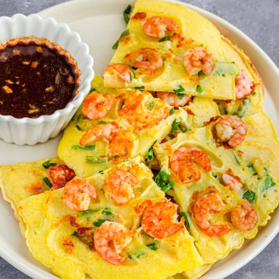 Korean Shrimp Pancake - Recipe photo by Priyanka DK