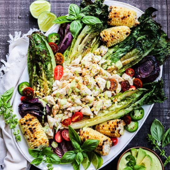 grilled romaine lump crab salad - Recipe photo by Give it Some Thyme