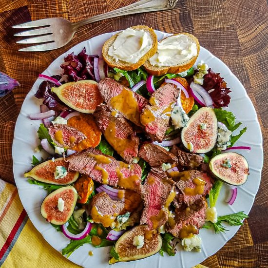 Sweet Potato & Steak Salad - Recipe photo by NotEntirelyAverage