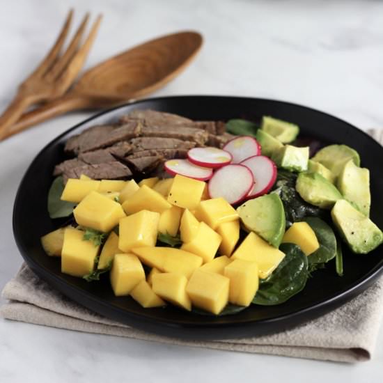 Beef Salad with Mango and Avocado - Recipe photo by Cathys Gluten Free