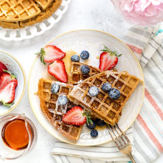 Healthy Oat Waffles - Recipe photo by supergoldenbakes