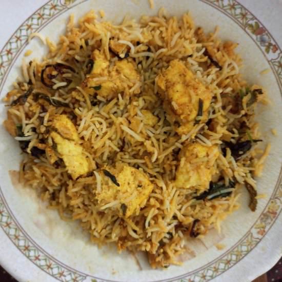 paneer dum biryani - Recipe photo by foodies855