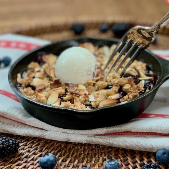 Mini Skillet Mixed Berry Crisp - Recipe photo by scotch_scones