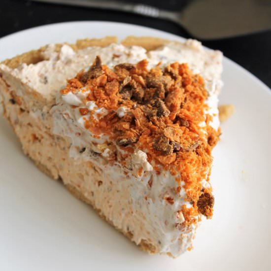 Butterfinger Pie - Recipe photo by MyRecipeReviews