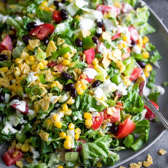 Southwest Chopped Salad - Recipe photo by peasandcrayons