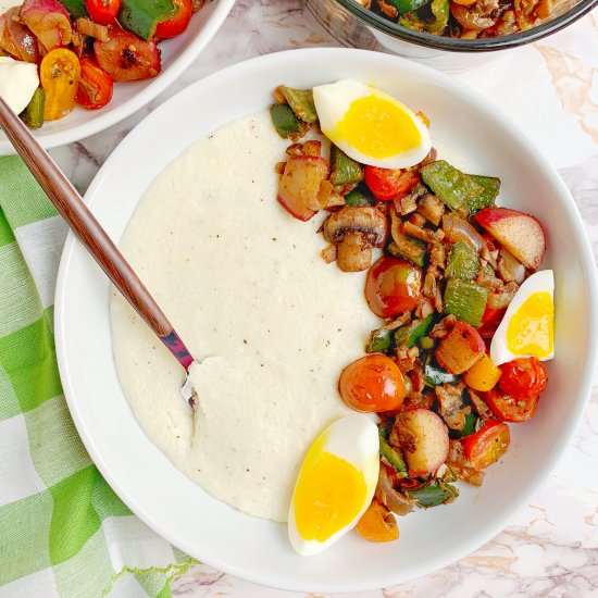 Southwest Veggies and Grits - Recipe photo by Theyummymuffin