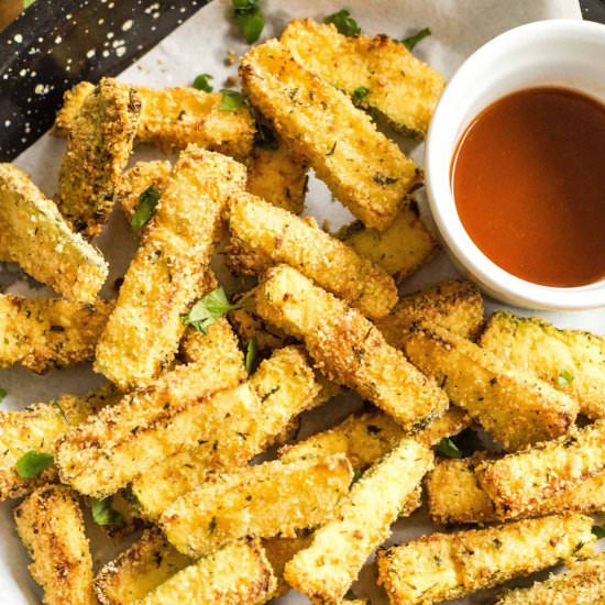 Crispy Air Fryer Zucchini Fries - Recipe photo by felicialim