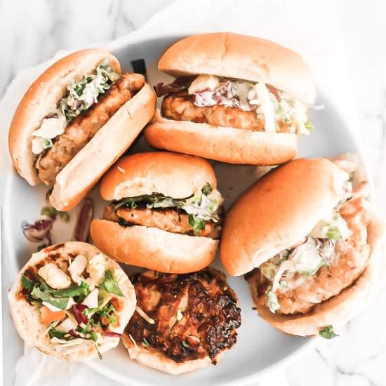 Teriyaki Pork Sliders - Recipe photo by @whitekitchen_redwine