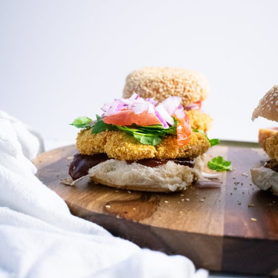 Crusted BBQ Turkey Burgers - Recipe photo by Biteyourcravings