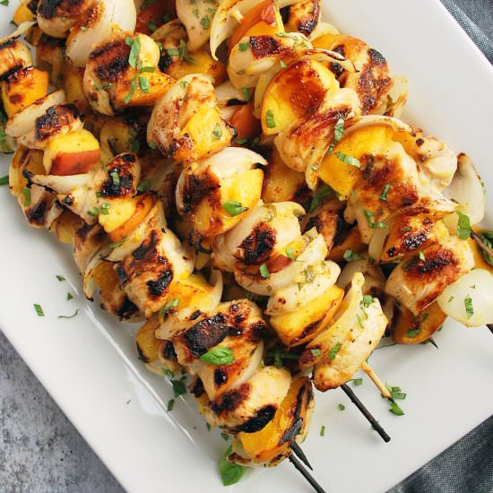 Savory Peach Chicken Kabobs - Recipe photo by AmeesSavoryDish