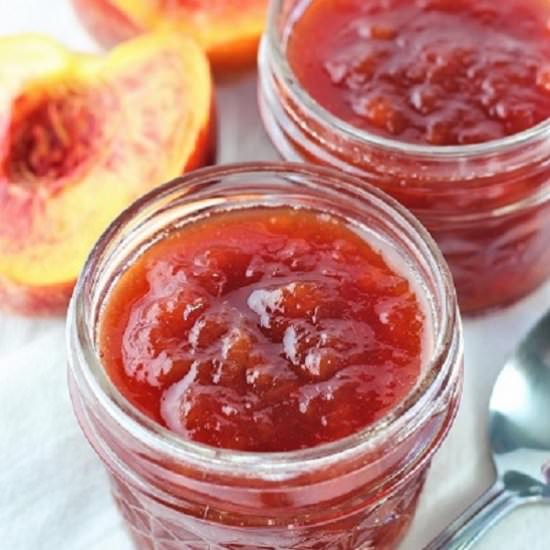 Peach Jam With Maple & Vanilla - Recipe photo by nowcookthis