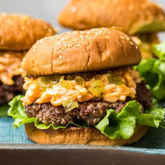 pimento cheeseburgers! - Recipe photo by the cookie rookie
