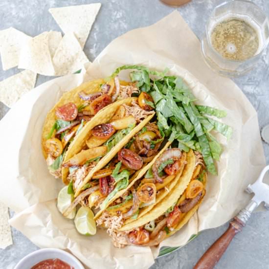 Shredded Chicken Crunchy Tacos - Recipe photo by Alifedelicious