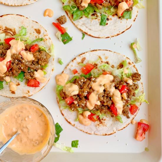 Cheeseburger Tacos - Recipe photo by Theyummymuffin