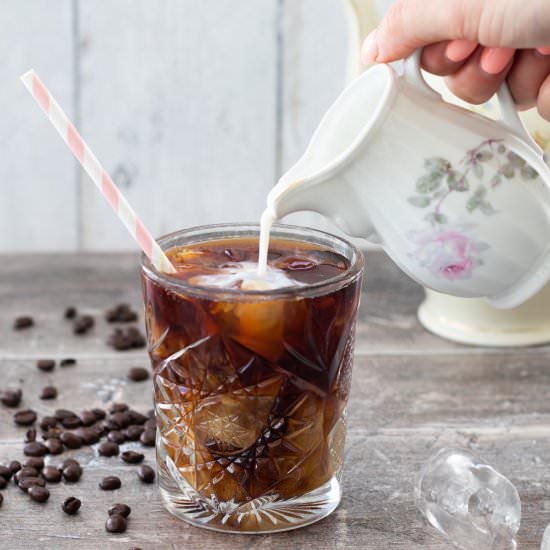 Easy Vanilla Iced Coffee - Recipe photo by alwaysusebutter
