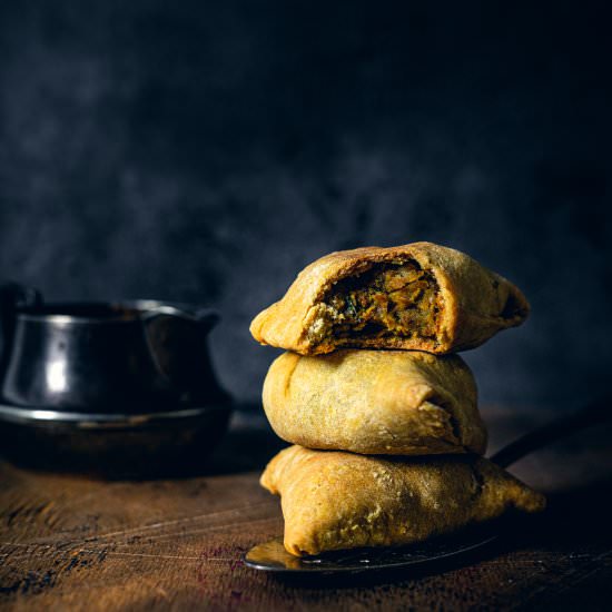 Baked Vegan Breakfast Samosas - Recipe photo by Liv Vegan Strong