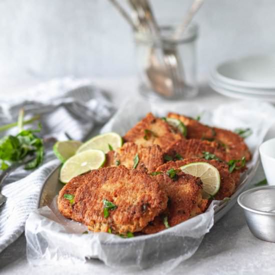 Basil Lime Salmon Cakes - Recipe photo by sweetrusticbakes