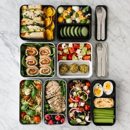 Bento Box Lunch Ideas - Recipe photo by Downshiftology