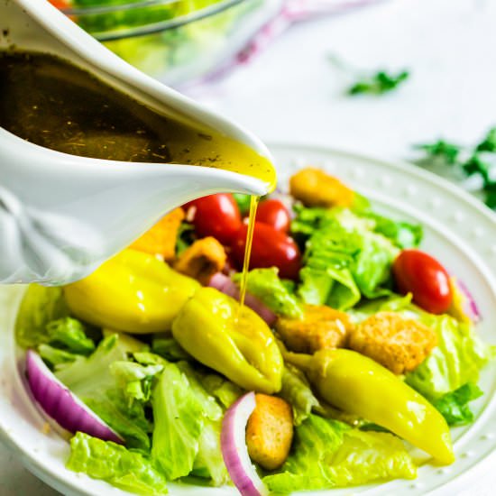Italian Salad with Dressing - Recipe photo by FoodFolksandFun