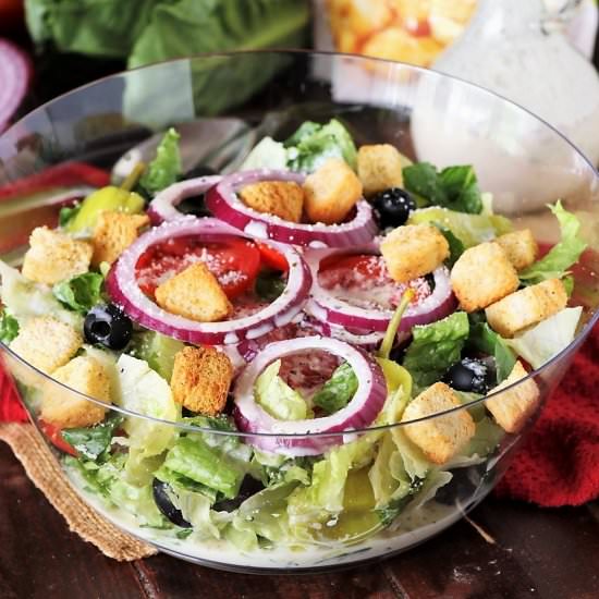 Copycat Olive Garden Salad - Recipe photo by thekitchenismyplayground