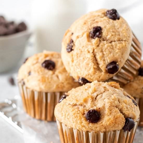 Easy Chocolate Chip Muffins - Recipe photo by butter and bliss